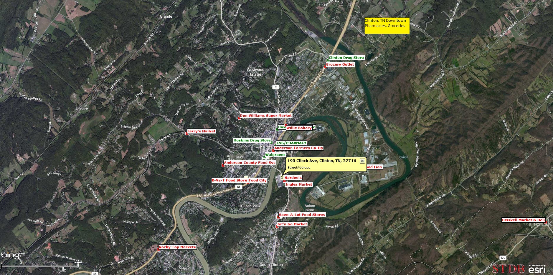 Anderson County Development » Clinton Downtown